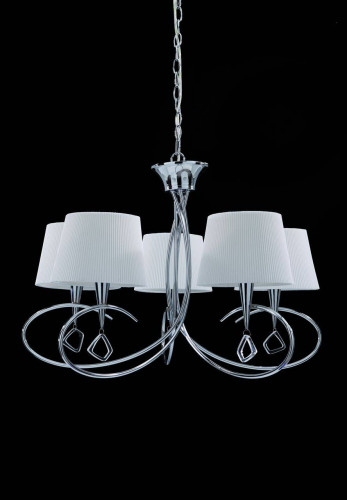 подвесная люстра mantra mara chrome - white 1641 в Таганроге