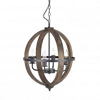 люстра на 4 рожка коричневого цвета в Таганроге