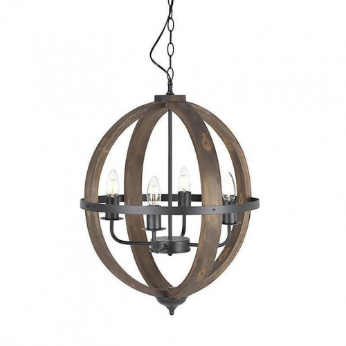 люстра на 4 рожка коричневого цвета в Таганроге