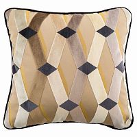 подушка декоративная бежевая с ромбами weave в Таганроге