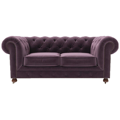 диван chesterfield lux двухместный прямой фиолетовый в Таганроге