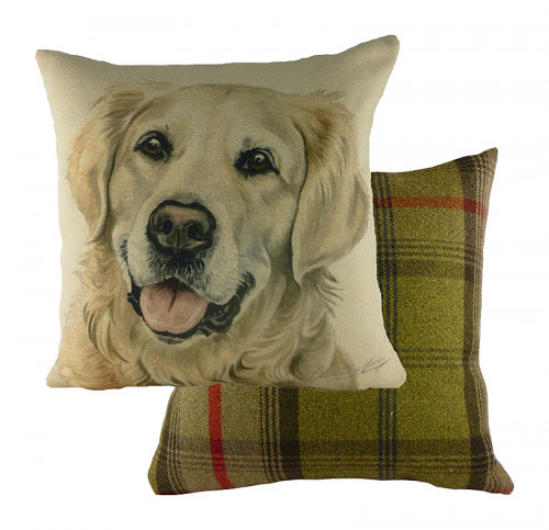 подушка с принтом waggydogs golden retriever в Таганроге