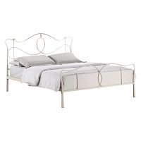 кованая двуспальная кровать 160х200 белая lili в Таганроге