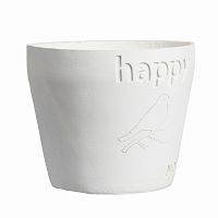 цветочный горшок happy белый в Таганроге