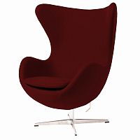 кресло egg chair бордовое с вкраплениями в Таганроге