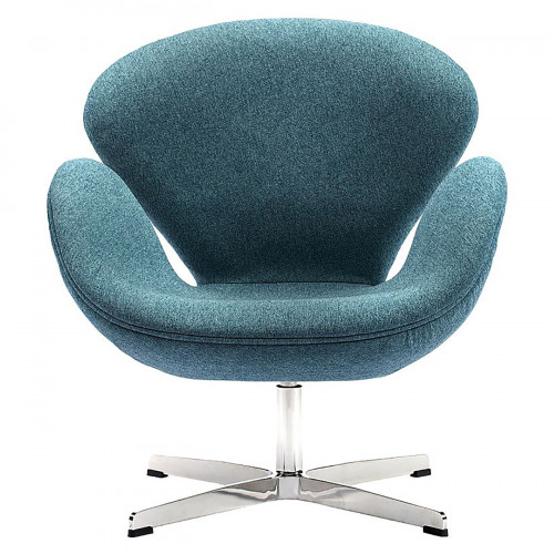 кресло swan chair сине-зеленое в Таганроге