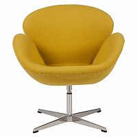 кресло swan chair желтое в Таганроге