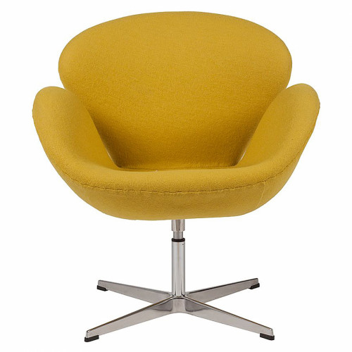кресло swan chair желтое в Таганроге