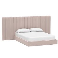 кровать двуспальная с большой спинкой 160x200 розовая avalon extended в Таганроге