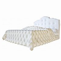 кровать двуспальная 160х200 белая из экокожи palace в Таганроге