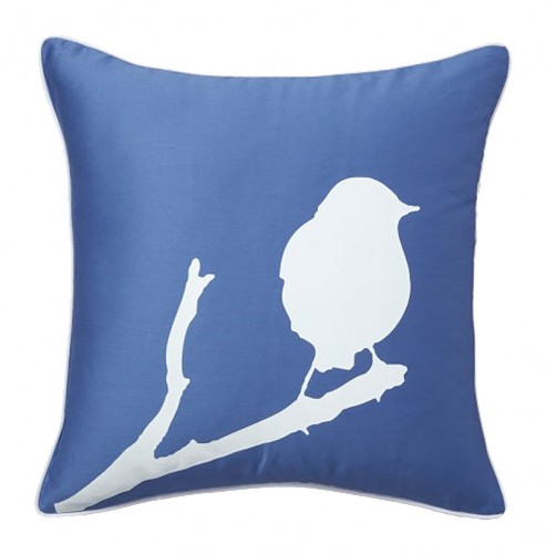 подушка с птичкой lone bird diamond-blue в Таганроге