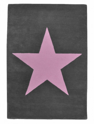 ковер wool star темно-серый-розовый в Таганроге