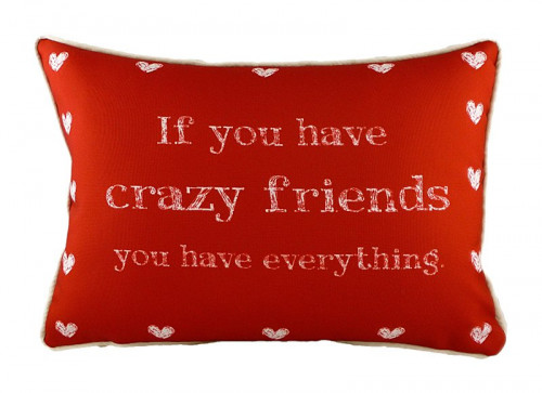 подушка с надписью crazy friends в Таганроге