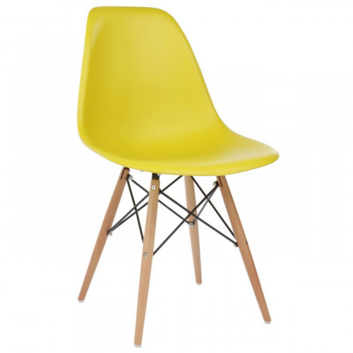 стул деревянный eames pc-015 yellow в Таганроге