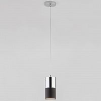 подвесной светильник eurosvet mini topper 50146/1 хром/черный в Таганроге