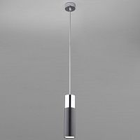 подвесной светильник eurosvet double topper 50135/1 led хром/черный в Таганроге