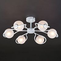 потолочная люстра eurosvet camomile 70089/6 белый с серебром в Таганроге