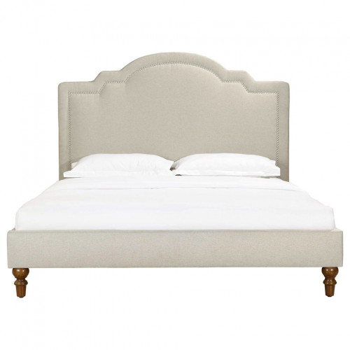 кровать двуспальная 120х200 бежевая cassis upholstered в Таганроге