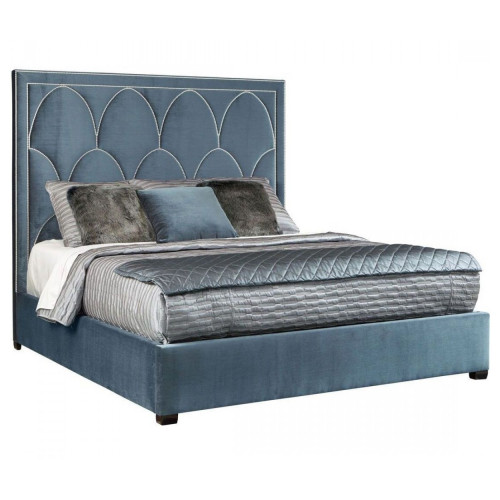 кровать двуспальная 180х200 голубая petals queen в Таганроге