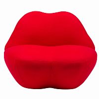 кресло губы heller kiss красный кашемир в Таганроге
