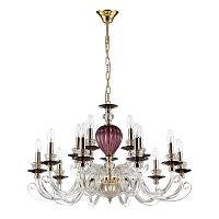 подвесная люстра odeon light siena 3929/15 красная в Таганроге