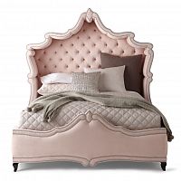 кровать двуспальная 180х200 розовая с каретной стяжкой imperial в Таганроге