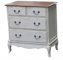 комод квадратный mobilier de maison белый, коричневый в Таганроге