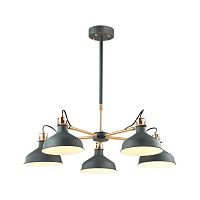 подвесная люстра odeon light lurdi 3329/5 черная в Таганроге
