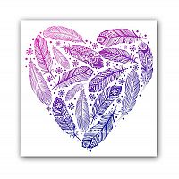 постер heart а3 (фиолетовый) в Таганроге