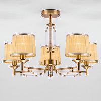 потолочная люстра eurosvet amalfi 60081/5 золотая бронза в Таганроге