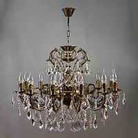 подвесная люстра ambiente alicante 8888/12 pb new leaf бронза в Таганроге