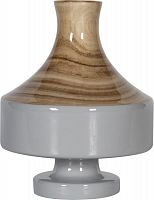 ваза настольная rustic chic vase wood grey в Таганроге