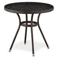 стол из иск. ротанга t283ant-w51-d80 brown в Таганроге