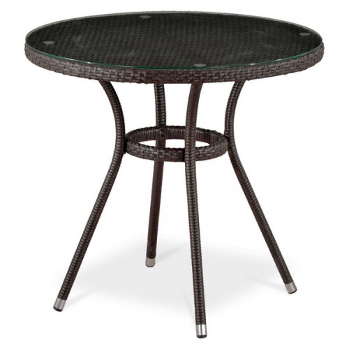 стол из иск. ротанга t283ant-w51-d80 brown в Таганроге