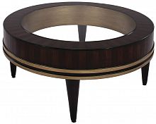 стол журнальный round низкий коричневый, прозрачный в Таганроге