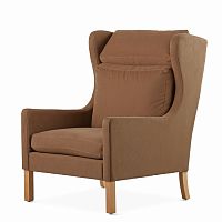 кресло wingback коричневый в Таганроге