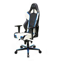 кресло геймерское dxracer racing черно-бело-синее в Таганроге