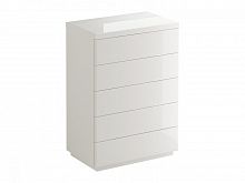 комод kristal 5 ящиков белый глянец в Таганроге
