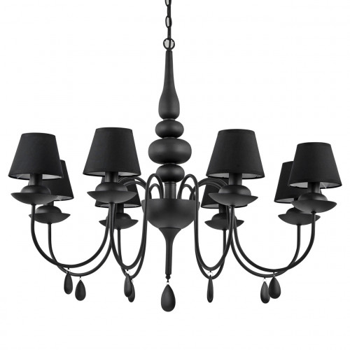 подвесная люстра ideal lux blanche sp8 nero в Таганроге