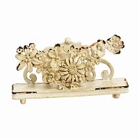 подставка для визиток pewter flower белая в Таганроге