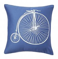подушка с ретро-велосипедом retro bicycle blue в Таганроге