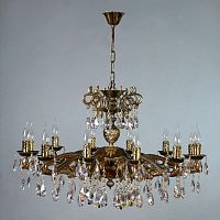 подвесная люстра ambiente leon 2128/12 pb tear drop бронза в Таганроге