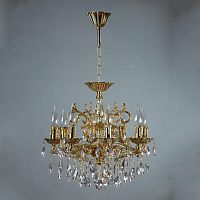 подвесная люстра ambiente leon 2128/8 wp tear drop бронза в Таганроге