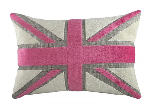 подушка с британским флагом pink velvet в Таганроге