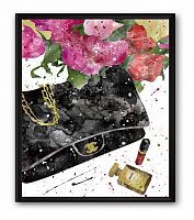 постер сумка чёрная chanel а4 в Таганроге