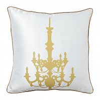 подушка с золотым канделябром chandelier white в Таганроге