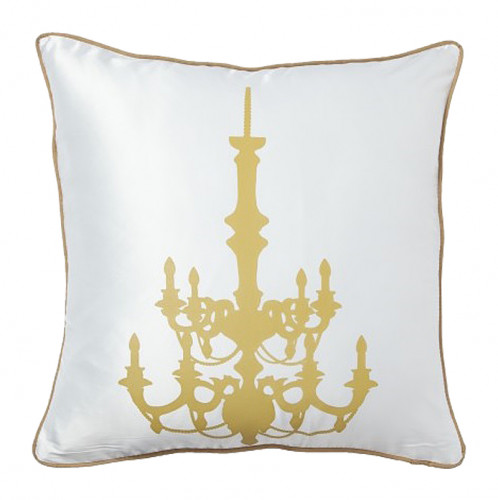 подушка с золотым канделябром chandelier white в Таганроге