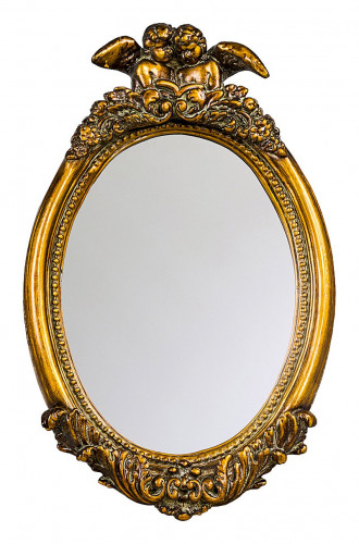 зеркало овальное золотое с ангелами рафаэль в Таганроге