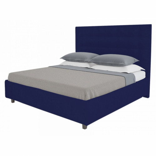 кровать royal black 90х200 велюр синий р в Таганроге