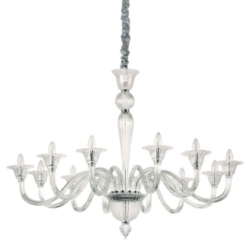 подвесная люстра ideal lux brigitta sp12 trasparente в Таганроге